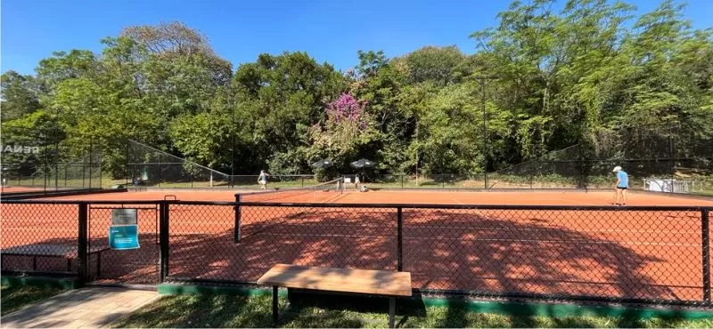 Quadras de Tênis no Ibirapuera em São Paulo