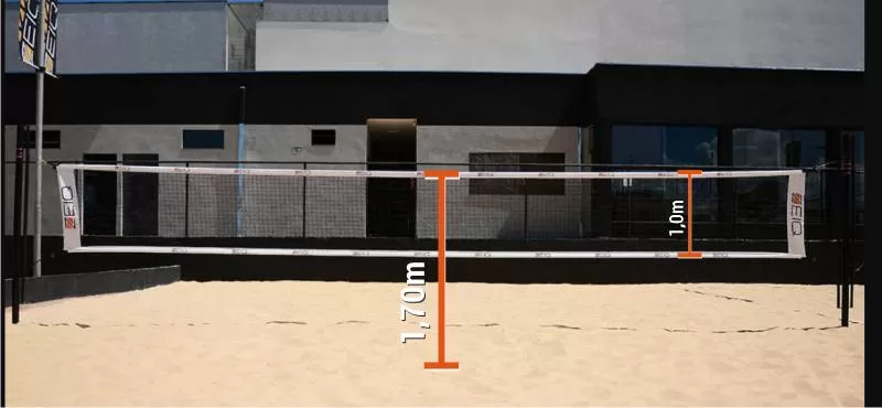 Altura da Rede do Beach Tennis