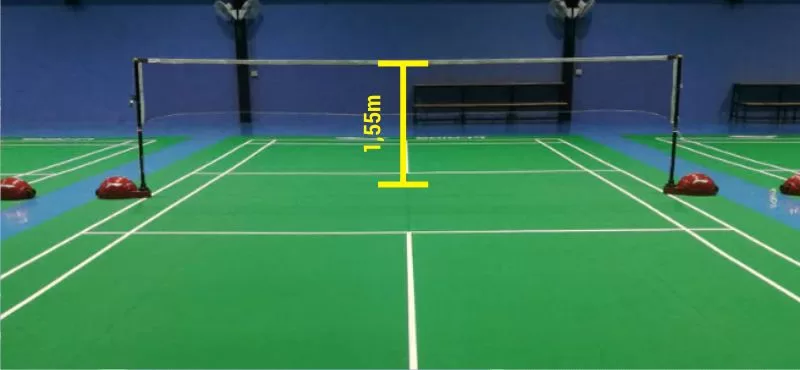 Altura da Rede de Badminton