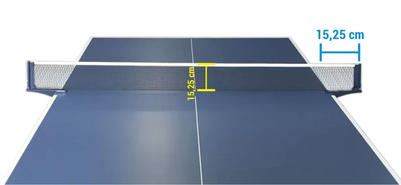 Altura da Rede de Tênis de Mesa