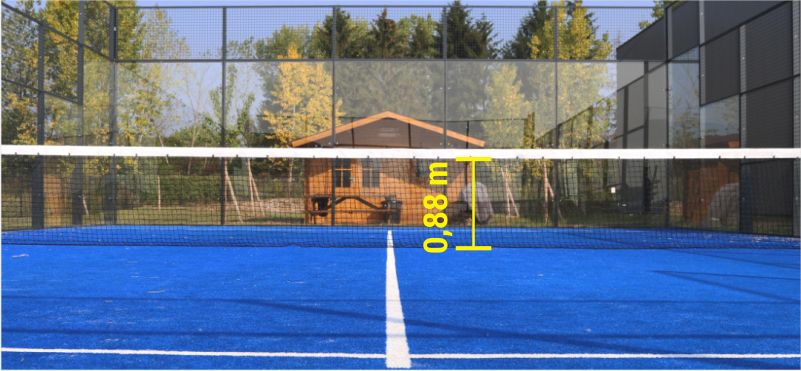 Altura da Rede de Padel